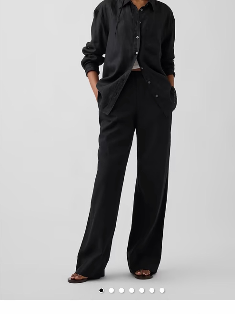 GAP Black Wide-Leg Trousers